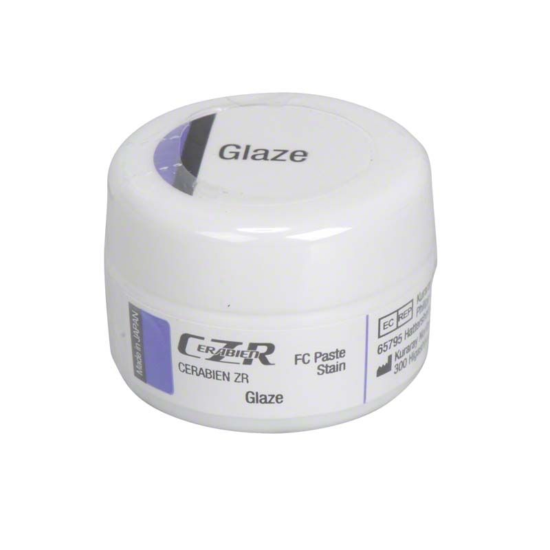 CERABIEN™ ZR FC Paste Stain Glasurpaste in weißem Behälter.