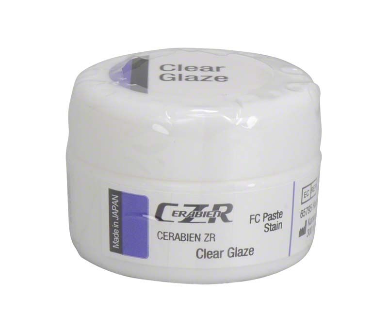 CERABIEN ZR FC Paste Stain Clear Glaze in weißem Behälter