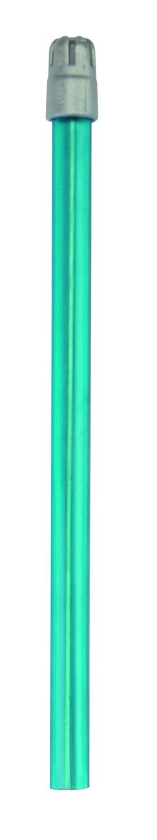 Monoart Speichelsauger 12,5cm lagunablau mit silberner Kappe.