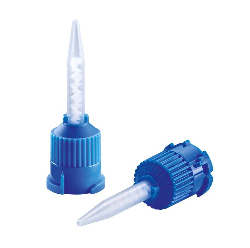 Mischkanülen blau spitz für präzise Anwendung von Visalys® CemCore.