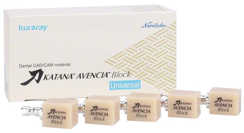 KATANA™ AVENCIA™ Block Universal 14L A3,5 mit Verpackung und fünf Blöcken.