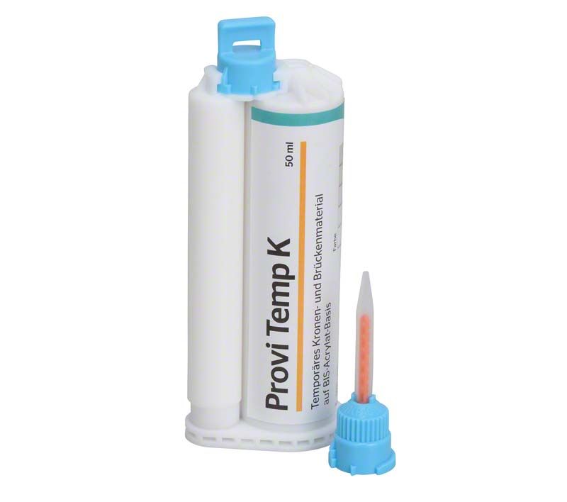 Provi Temp K Kartusche A2 mit Applikationsspitze für temporäre Kronen.