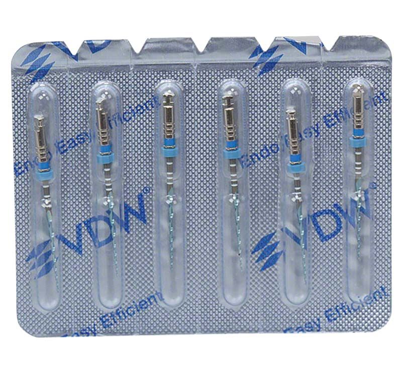 Blisterverpackung mit VDW.ROTATE™ NiTi Wurzelkanalfeilen 25mm 30.06.