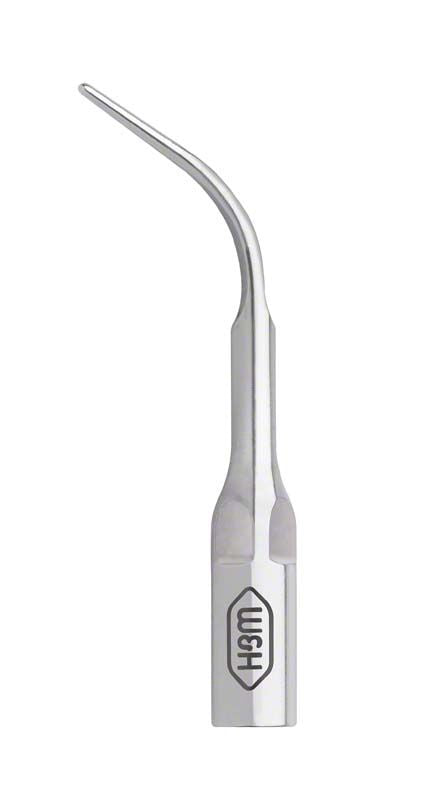 Piezo Spitze für Prophylaxe Universal 3UQ aus Metall mit gebogener Form.
