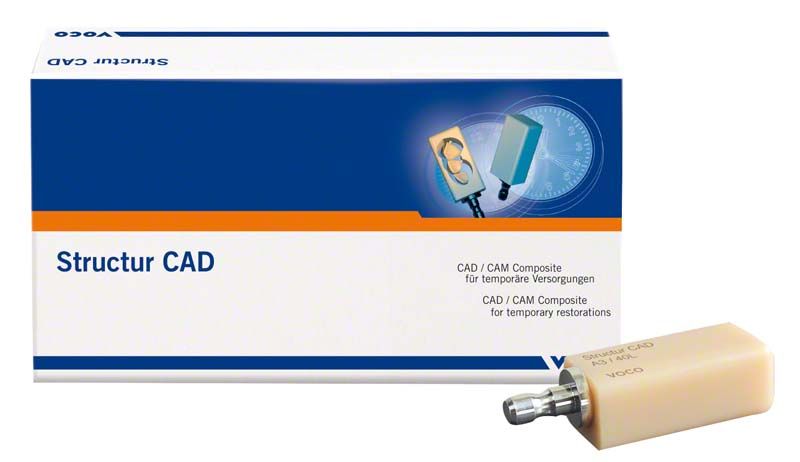 Structur CAD Block 40L A1 vor Verpackung mit CAD/CAM-Vermerk