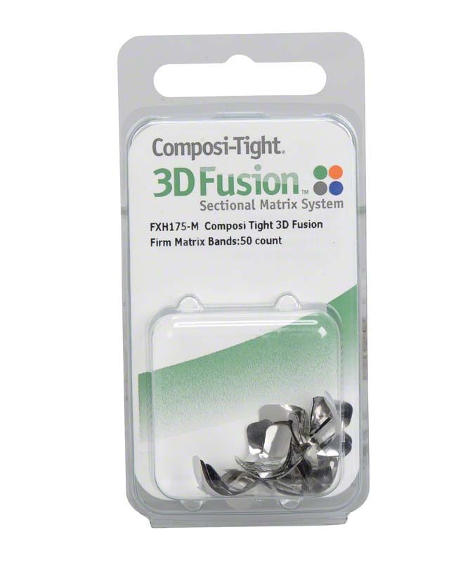 Composi-Tight® 3D Fusion™ Firm Matrizenbänder Verpackung, 50 Stück.