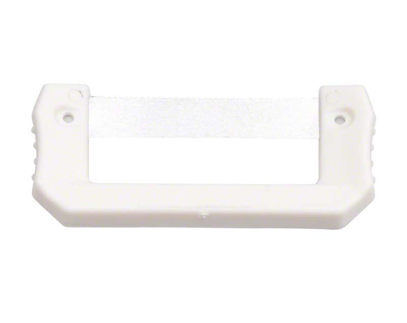 Streifenhalter PAUL mit weißem Säge Streifen für zahnmedizinische Anwendungen.