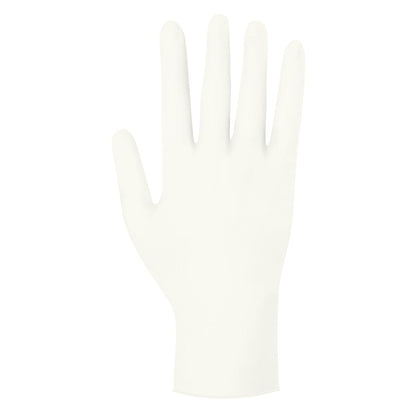 Steriler Nitril® Handschuh Gr. XL in weißer Farbe, flach dargestellt.