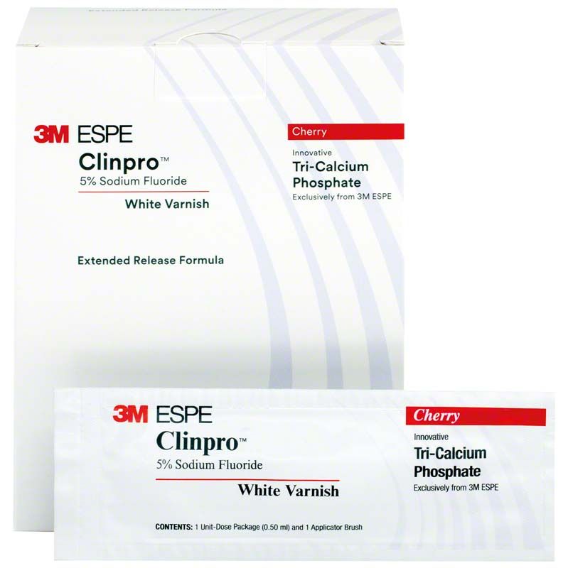 Einzeldose Clinpro™ White Varnish mit TCP in Kirschgeschmack.