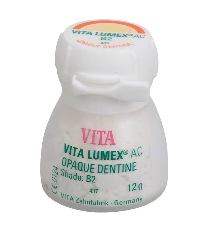 VITA LUMEX® AC Opaque Dentine 12g B2 Zahnpulver in weißem Behälter