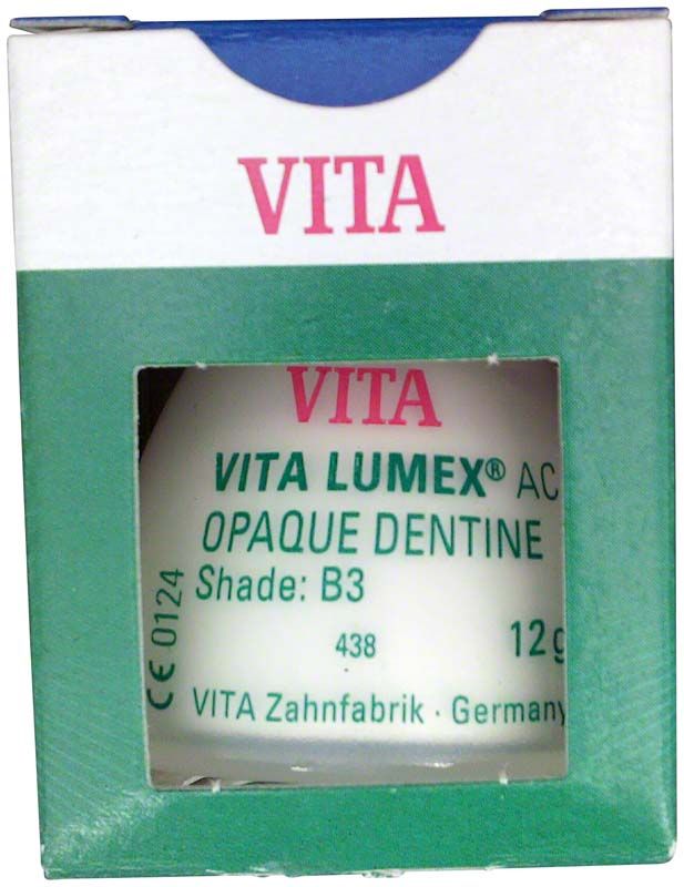 VITA LUMEX® AC Opaque Dentine 12g B3 in Originalverpackung.