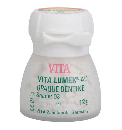 VITA LUMEX® AC Opaque Dentine, 12g, Farbton D3, in Flasche.