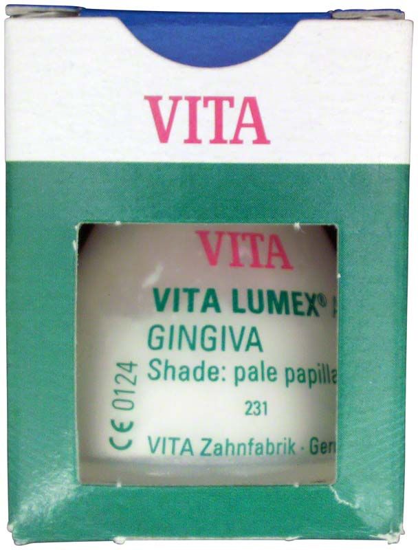 Verpackung von VITA LUMEX® AC Gingiva, Farbton pale-papilla, 12g.