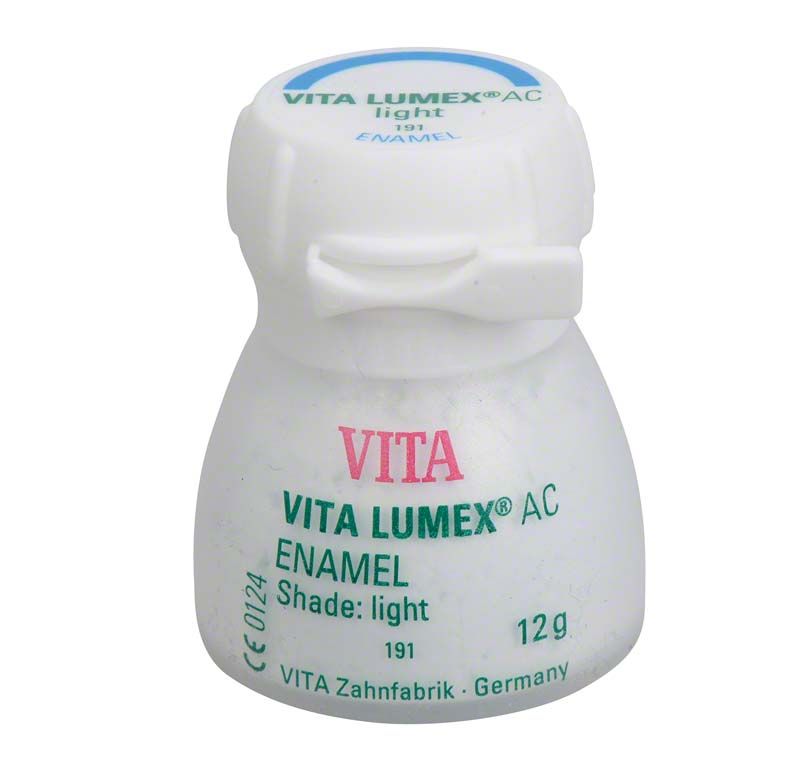 VITA LUMEX® AC Enamel 12g Dose mit Produktdetails.