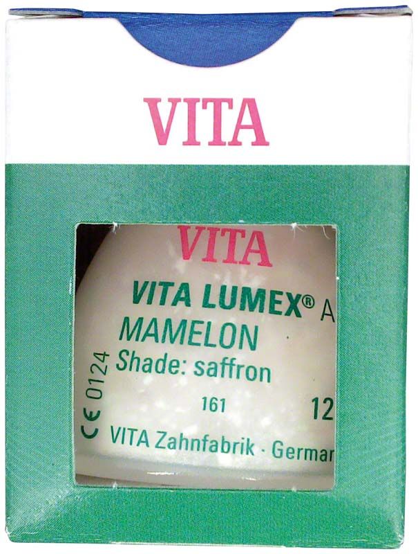 VITA LUMEX® AC Mamelon 12g Verpackung in der Farbe Saffron.