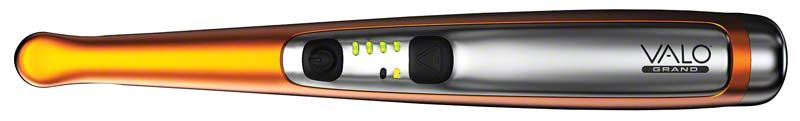 Kabelloses VALO™ Grand Red Rock Polymerisationsgerät in schlankem Design.