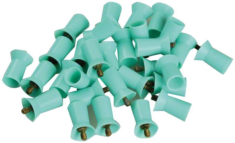 Einweg-Prophy Cups, Schraubtyp, weich gerippt, türkis, 120 Stück.