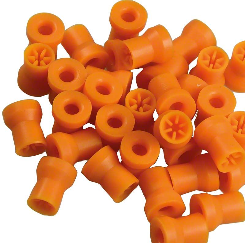 Einweg-Prophy Cups Snap-On hart lamellen orange, 30er-Packung.