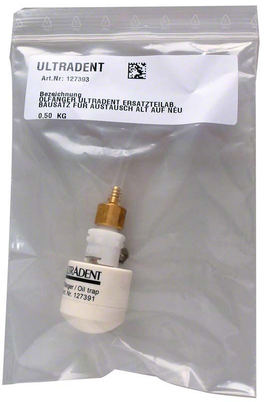 Umrüstsatz mit Adapter in transparenter Verpackung von Ultradent.