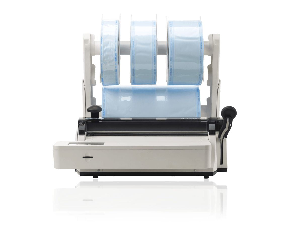 Euroseal Valida Foliensiegelgerät mit Rollenhalter und Farb-Touch-Display.