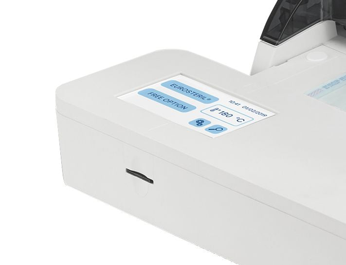 Euroseal Valida Foliensiegelgerät mit Sicht auf das Farb-Touch-Display.