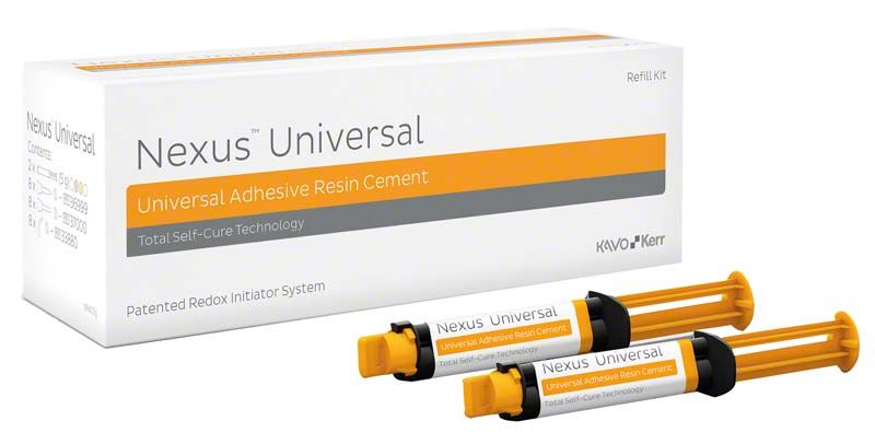 Nexus™ Universal Nachfüllpackung mit zwei Spritzen für Klebstoffzement.