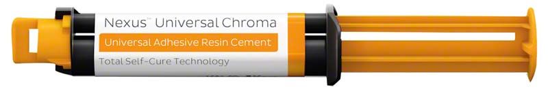 Nachfüllkartusche Nexus™ Universal Chroma mit selbsthärtendem Kleber in gelb-schwarz.