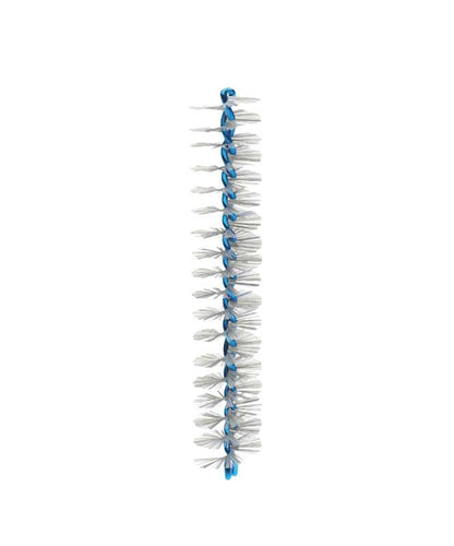 Interdentalbürste Mara Expert Premium Line Zip blau, Detailansicht der Bürstenstruktur.