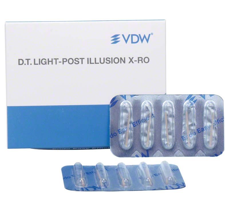Verpackung der DT Light-Post Illusion X-RO mit Blisterpackung.