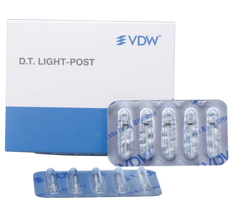 Verpackung und Blisterpackung von DT Light-Post Quarzfaser Wurzelstiften.