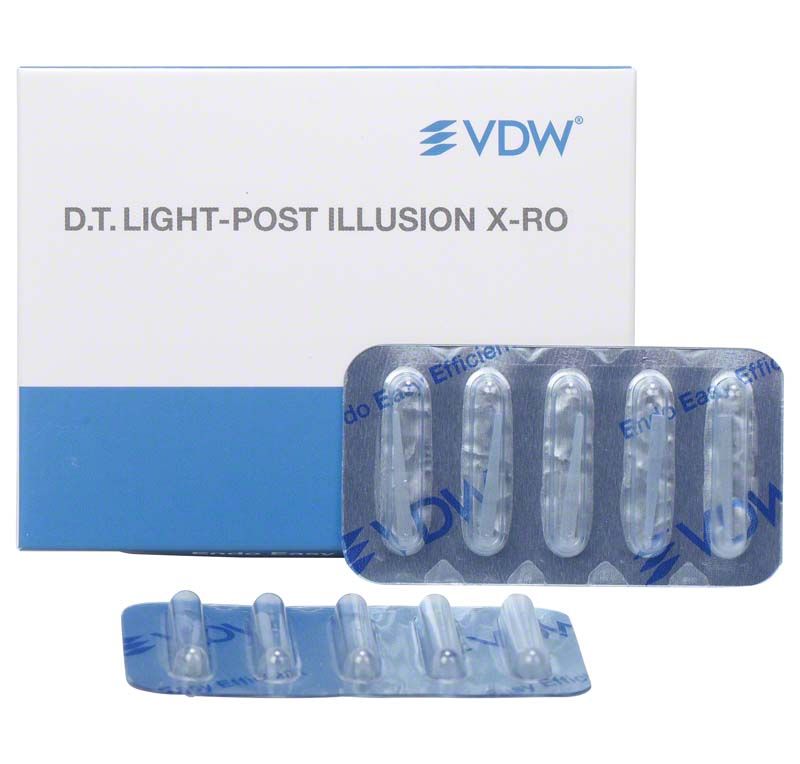 DT Light-Post Gr. 1 Wurzelstift-Verpackung mit Quarzfaserstiften.
