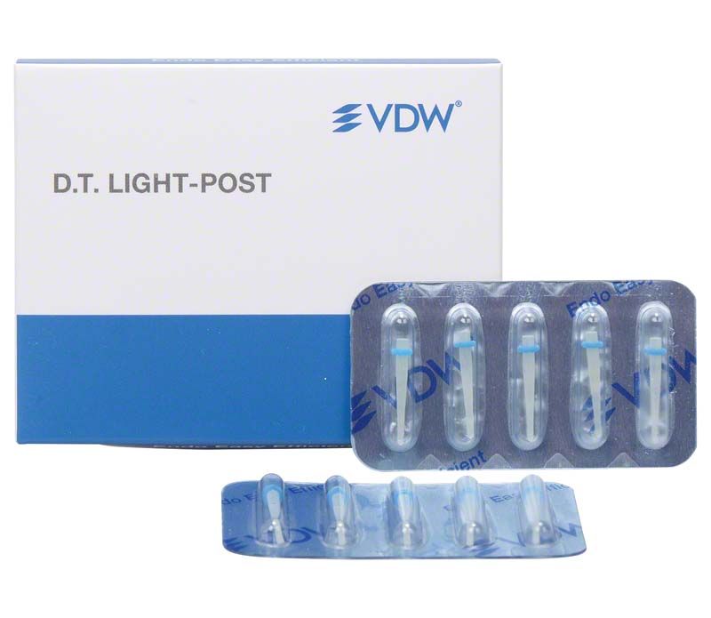 Verpackung der DT Light-Post Gr. 3 Quarzfaserstifte mit Blisterpackung.