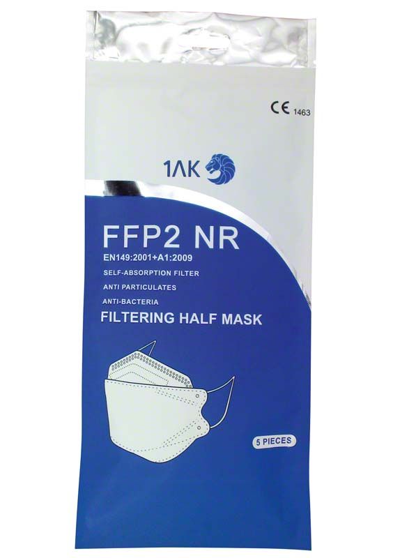 Miramask® FFP2 Atemschutzmaske in blauer Verpackung mit Produktdetails.