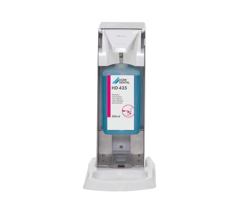 Berührungsloser Präparatespender Touchless XT 400 mit HD 435 Desinfektionsmittel.