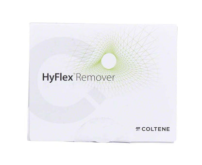 HyFlex™ Remover Verpackung mit Markenlogo und grafischem Muster.