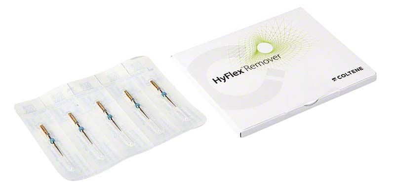 HyFlex™ Remover 30/.07 23mm in Blisterverpackung neben der Produktbox.