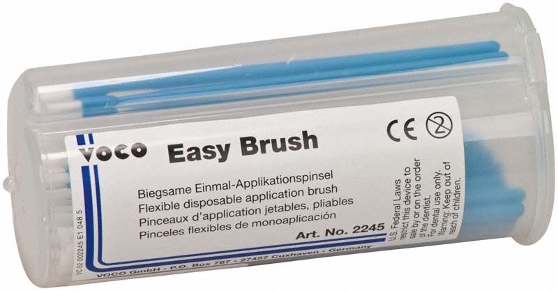 Easy Brush Applikationspinsel in transparenter Verpackung mit Produktetikett.