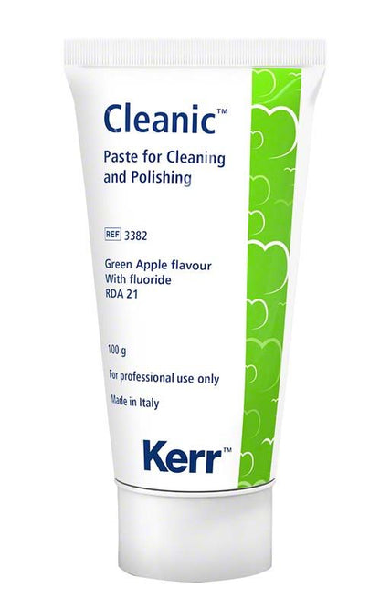 Cleanic™ Prophy-Paste mit Fluorid, Green Apple, 100g Tube.