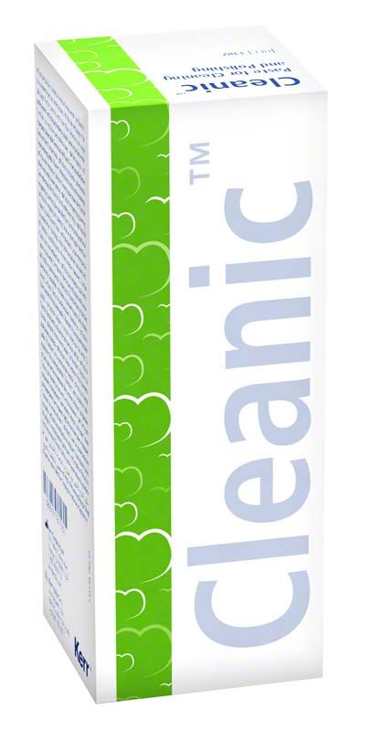Cleanic™ Prophy-Paste Green Apple Verpackung mit grünem Apfeldesign und Markenname.