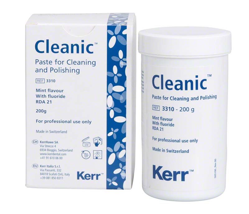 Cleanic™ Prophy-Paste mit Fluorid Patrone, Verpackung und Dose, 200g.