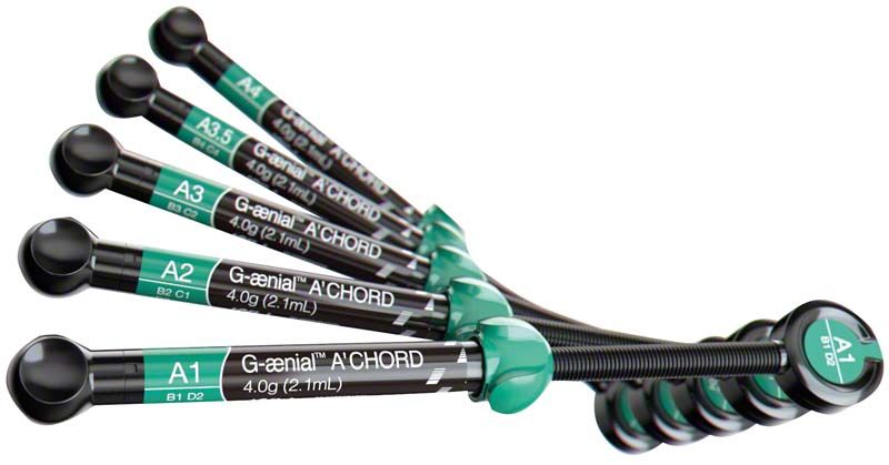 G-aenial™ ACHORD Spritzen Kit CORE in verschiedenen Größen und Farben.