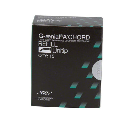 G-aenial™ ACHORD Unitips A2 Verpackung mit 15 Nachfüll-Unitips.