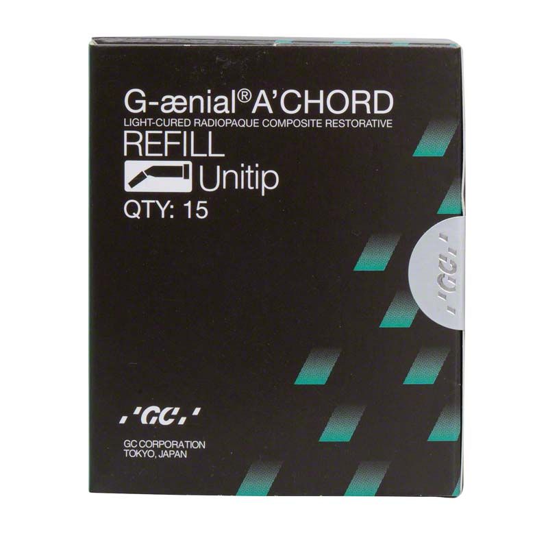 G-aenial™ ACHORD Unitips A3 Verpackung mit 15 Nachfüll-Unitips.