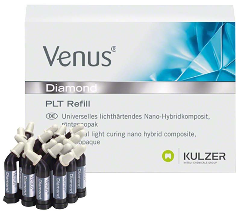 Venus® Diamond ONE PLT Refill, lichtgehärtetes Composite-Füllungsmaterial in Einzeldosen.