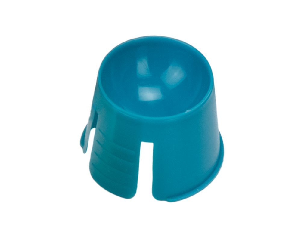 Monoart Dappenbecher in Blau für zahnmedizinische Anwendungen.
