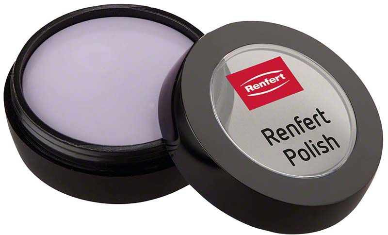 Renfert Polish Dose mit offenem Deckel und sichtbarem Inhalt.