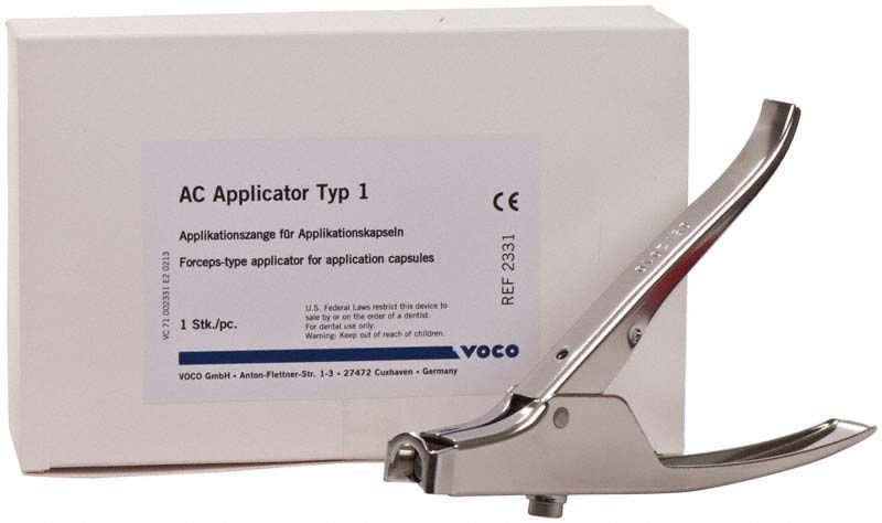 Applikationszange AC Applikator Typ 1 vor Verpackung.