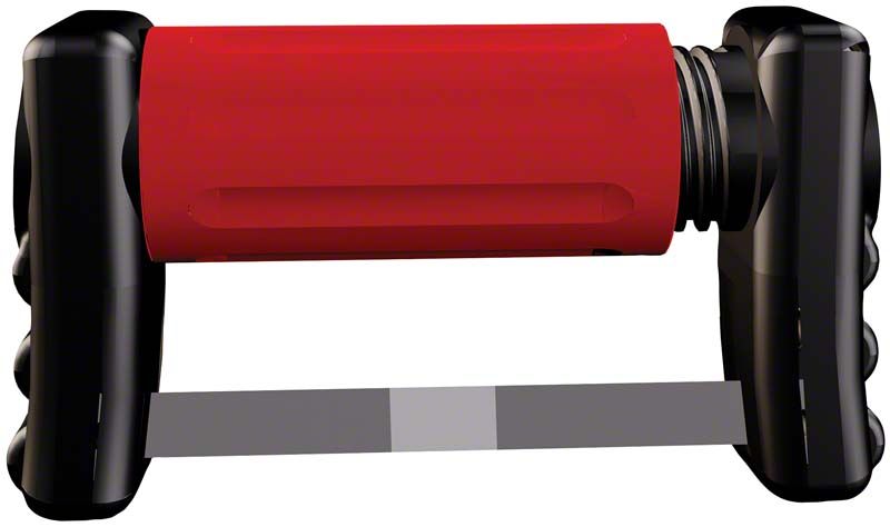 FitStrip™ Subgingival Nachfüllpack fein mit rotem Halter und beschichtetem Streifen.