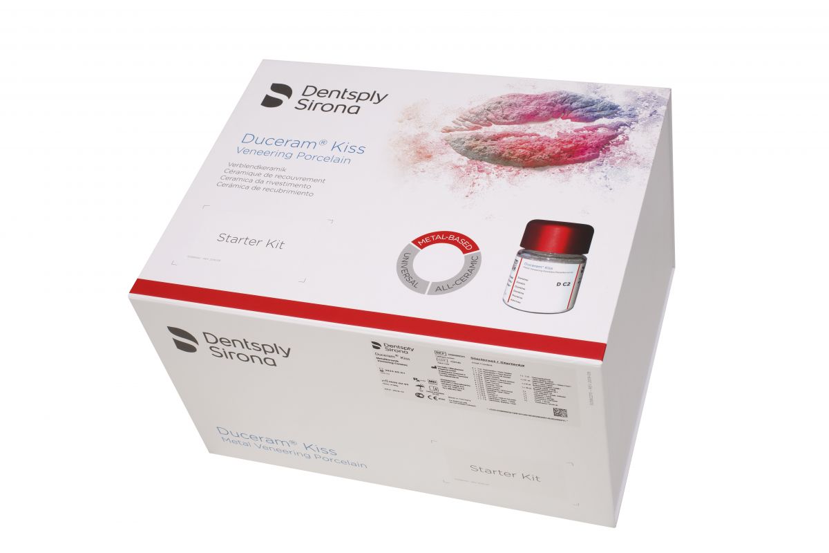 Duceram Kiss Starter Set Verpackung mit Produktabbildung und Logo.