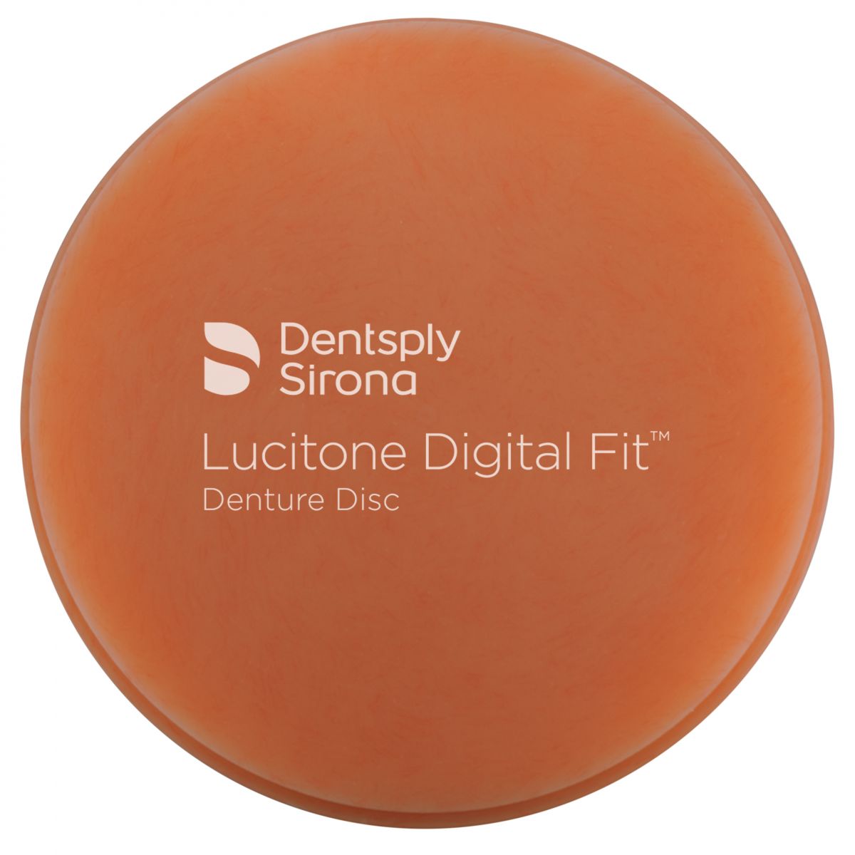Lucitone Digital Fit™ Denture Disc 30mm in original opaker Farbton mit Logo.